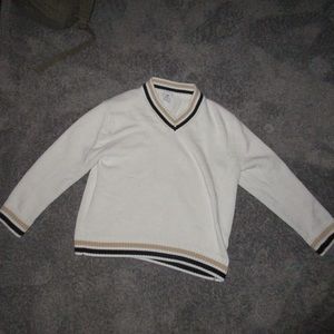 h&m striped v-neck sweater